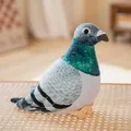 Realistic Pigeon Plush Toys Soft Lifelike Grey Hill White Pigeons Birds Stuffed Animals Toy High