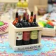 1Pcs 1/12 Dollhouse Miniature Wine Bottle Set with Box Mini Drinks for ob11 bjd Blythe Decoration