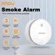 IMOU Smoke Alarm Detector with 85dB Alarm and Hearing Protection Test Button Security Protection