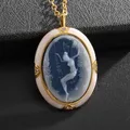 Exquisite Fantasy Angel Elf Pendant Mother of Pearl Series Necklace Elegant Party Trendy Accessories