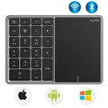 2 IN 1Keyboard With Touchpad Bluetooth Keypad 2.4G Wireless Numer Pad Rechargable For Android