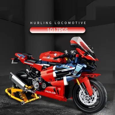 Technische Skala Simulation Japan Honda Motorrad CBR1000RR RSP Baustein Montieren Modell Ziegel Spielzeug Für Kinder Geschenke Image