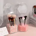 New Pearl Cosmetic Acrylic Box with Lid Transparent Flip Cover Brush Bucket Organizer Brushes