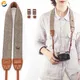 New Adjustable Cotton Leather Camera Shoulder Neck Strap Belt For Sony/ Nikon Portable Camera Strap