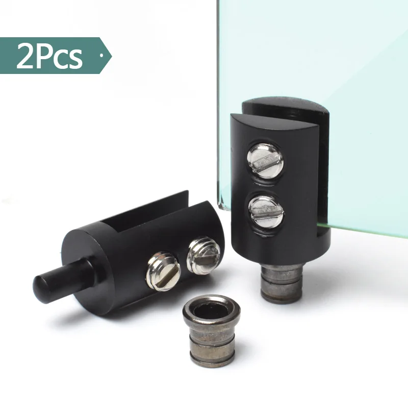 Aktive Glastürscharniere für Duschtür, um 90 Grad drehbar, Messing-Glas-Duschzubehör, Bildschirmklemmen, obere und untere Welle