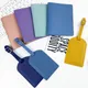Solid Color PU Leather Luggage Tag Passport Holder Set Passport Protective Cover Protector Travel