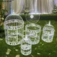 1pc S M European style decorative bird cage / window ornaments / white photography props / hotel
