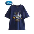 Disney T-Shirt 2023 Neue Minnie Mickey Maus 50th Anniversary Disney Welt Schloss Brief Cartoon Druck