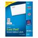 Avery Easy Peel Return Address Label - 1.75 Width X 0.66 Length - 1500 / Pack - Rectangle - 60/sheet - Inkjet - White (AVE8195)