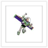 Gallery Pops Disney Pixar Toy Story 4 - Buzz Lightyear Wall Art White Framed Version 12 x 12