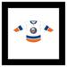 Gallery Pops NHL - New York Islanders - Road Uniform Front Wall Art Black Framed Version 12 x 12