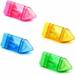 Pencil Sharpeners 4 Pcs Pencil Sharpeners Manual Dual Holes Compact Colored Handheld Pencil Sharpener for Kids with Lid Adults Students School Class Home Office