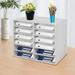 Desktop Literature Organizer Adjustable File Sorter Mail Center Magazine Holder