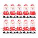 Hemoton 10pcs Christmas Walking Props Santa Claus Clockwork Toys Model Wind-up Toys Party Favors Party Supplies Gift for Kids