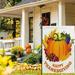 KIHOUT Deals Fall Pumpkin Thanksgiving Harvest Garden Flag - Holiday Decorative 45x30 cm Vertical Double Sided Seasonal Yard Flag Autumn Halloween Christmas Outdoor Decorations for Home