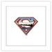 Gallery Pops DC Comics Superman - Man of Steel S-Shield Icon Wall Art White Framed Version 12 x 12