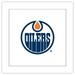 Gallery Pops NHL Edmonton Oilers - Primary Logo Mark Wall Art White Framed Version 12 x 12