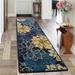 Area Rug Floral Farmhouse Entryway Rug Non Shedding Indoor Carpet Bohemian Contemporary Indoor Mat for Entryway Indoor/Outdoor Entrance