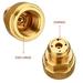 ZPSHYD Brass CO2 Adapter Brass CO2 Adapter Replace Canister Replacements for SodaStream CO2 Tank Paintball Canister Refill Adapter(Gold)