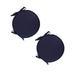 2PC Round Chair Cushion With Optional Dual Size And Solid Color Design Thick Fabric Seat Cushion With Ties For Home Dining Chairs And Stools 1PC Outdoor Cushion Portable Cushion