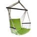 JIARUI Omni Patio Swing Seat Hanging Hammock Cotton Rope Chair with Cushion Seat (Green)