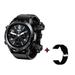 RKZDSR Bluetooth Smart Watch With Earbuds Round Fitness Watch With Pedometer Calories Sleep Monitor Stress Monitor For IOS And Android