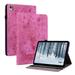 CatXQ PU Leather Wallet Case For Nokia T21 10.4 inch Tablet - [Butterfly Rose][Kickstand Flip][Angle Adjustment] - Rose Red