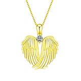 KIHOUT Deals Angel Wings Necklace 925 Sterling Silver Guardian Angel Wings Pendant Necklace Birthstone Necklace for Women Girls Christmas Jewelry Gifts