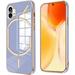 Compatible with Nothing Phone 2 Case for Women Ultra Soft Nothing Phone 2 Cases Slim Shockproof Cute Plating Electroplate Phone Case TPU Bumper Protective Case (Lavender Grey)