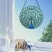 Augper New Colored Glass Pendant Peacock Glass Pendant Home Decoration Balcony Pendant