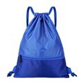 Cherryhome Backpack Bag Waterproof Draw String Back Sack with Zip Pocket Gym Drawstring Bags Swim Bag for Men Women