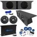 2) Rockville 12 Subwoofers+Sub Box+Amplifier For 2007-2016 Jeep Wrangler 4-Door