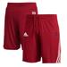 Men's adidas Crimson Tulsa Golden Hurricane Three-Stripe Knit Shorts