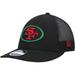 Men's New Era Black San Francisco 49ers Excellence Collection Trucker Low Profile 9FIFTY Snapback Hat