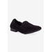 Extra Wide Width Women's Trish Flat by Ros Hommerson in Black Kid Suede (Size 6 1/2 WW)