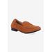 Extra Wide Width Women's Trish Flat by Ros Hommerson in Praline Kid Suede (Size 9 1/2 WW)