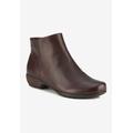 Extra Wide Width Women's Ezra Bootie by Ros Hommerson in Brown Leather (Size 7 WW)