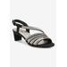 Extra Wide Width Women's Lettie Ii Sandal by Ros Hommerson in Black Micro (Size 8 WW)