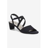 Wide Width Women's Liza Sandal by Ros Hommerson in Black Micro (Size 7 W)