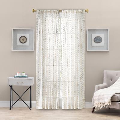 Wide Width Deco Tailored Panel by Ellis Curtains i...