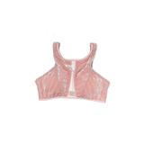 Kenneth Cole New York Swimsuit Top Pink Print Scoop Neck Swimwear - Women's Size Medium