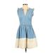 Kate Spade New York Casual Dress: Blue Dresses - Women's Size 2