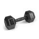 Zipro Hantel HEX, rutschfestes Kurzhantel, Stahl-Gummi Dumbbell, Gewicht 7.5 kg, Home Gym, Krafttraining zuhause, hexagonale Form, 1er - Set