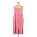 Old Navy Casual Dress - A-Line Square Sleeveless: Pink Print Dresses - Women's Size X-Large Petite