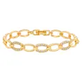 Bracelet jonc plaqué or pour femme bijoux délicats pavé cubique contre-indiqué cadeau simple