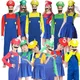 Combinaison de cosplay Super Brother Bros pour enfants jeu d'anime drôle fantaisie Noël