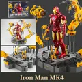 Figurine articulée Marvel Zd Iron Man Mk4 avec portique imbibé modèle de collection Tony Stlavabo