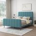 Mercer41 Sarosh Upholstered Platform Bed Linen in Green | Full/Double | Wayfair 0F1CAB7F5C36444AA14FE6E9B74DAEE2