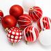 The Holiday Aisle® Christmas Ball Ornament Plastic in Red/White | 11.8 H x 6.3 W x 6.3 D in | Wayfair 38C5CEBAA0E2497D93FF6FF912590880