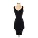 Aqua Casual Dress - Bodycon: Black Dresses - Women's Size Small